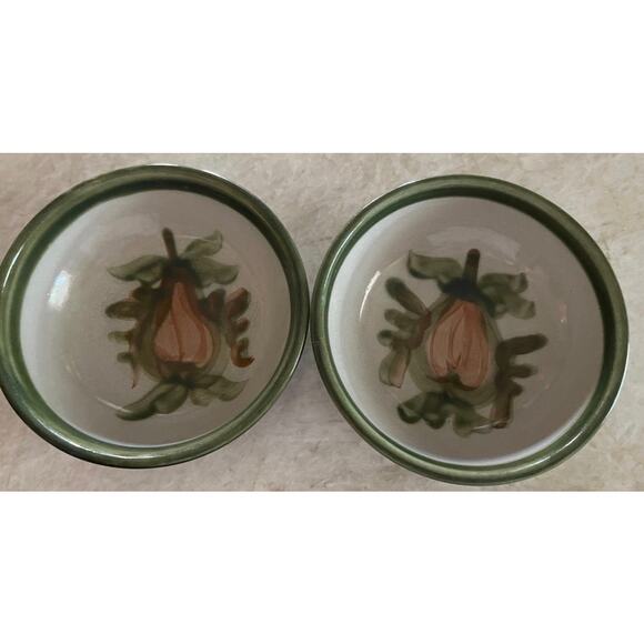 Louisville Stoneware “Harvest” Soup/Cereal pottery Bowls x2 - Picture 1 of 10